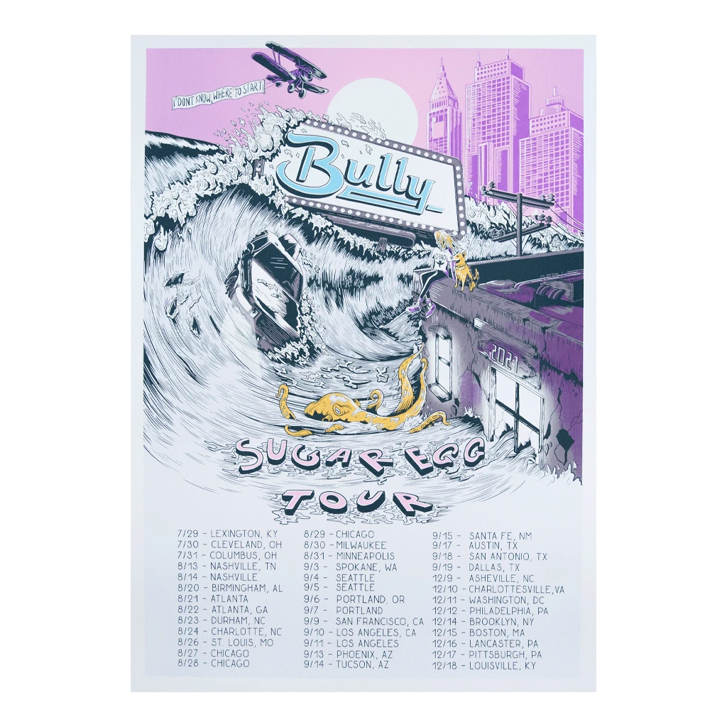 Bully Sugar Egg Tour Poster 1 Bully Sugar Egg Tour Poster