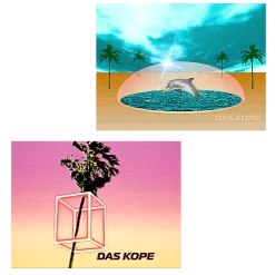Das Kope Cube Palm & Desert Dome Sticker Pack