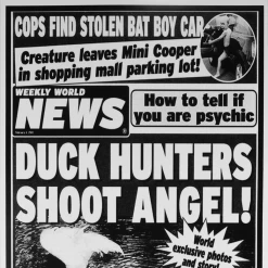 Weekly World News Duck Hunters Shoot Angel! Poster New Merch
