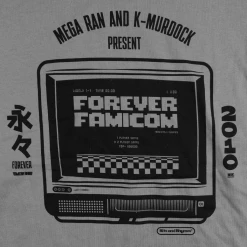 Mega Ran Forever Famicom TV Grey T-Shirt New Merch