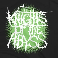 Knights Of The Abyss New Merch Green Splatter Black T-Shirt