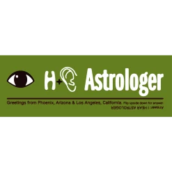 Eye H(ear) Astrologer Green Bumper Sticker