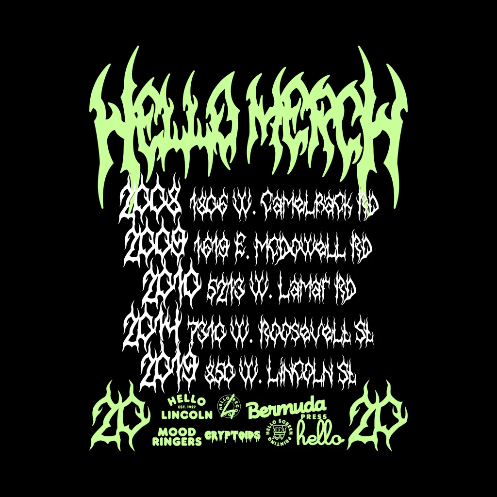 Hello Merch Hello Tarot Long Sleeve Puff & Glow T-Shirt 5 Hello Merch Hello Tarot Long Sleeve Puff & Glow T-Shirt