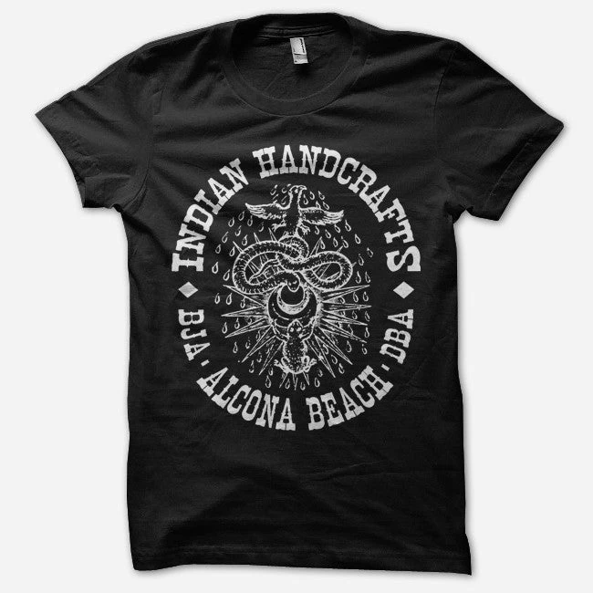 Indian Handcrafts New Merch Alcona Beach Black T-Shirt 1 Indian Handcrafts New Merch Alcona Beach Black T-Shirt