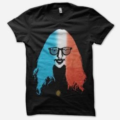 King Tuff New Merch Red White Blue Face Black T-Shirt