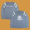 Lukas Nelson & Promise Of The Real Leave Em Behind Women's Heather Grey Long Sleeve T-Shirt New Merch