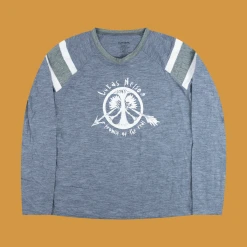 Lukas Nelson & Promise Of The Real Leave Em Behind Women's Heather Grey Long Sleeve T-Shirt New Merch 7 Lukas Nelson & Promise Of The Real Leave Em Behind Women's Heather Grey Long Sleeve T-Shirt New Merch