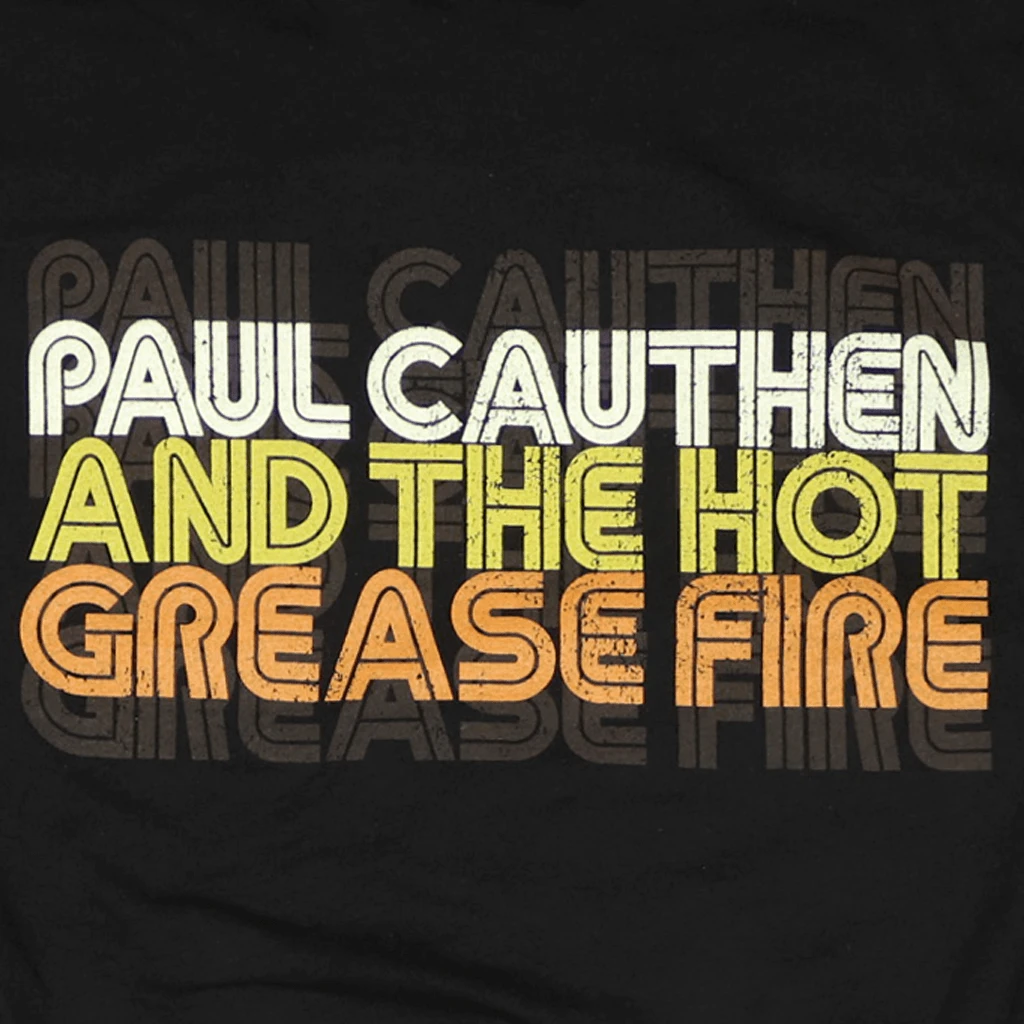Paul Cauthen Grease Fire Black T-Shirt 2 Paul Cauthen Grease Fire Black T-Shirt