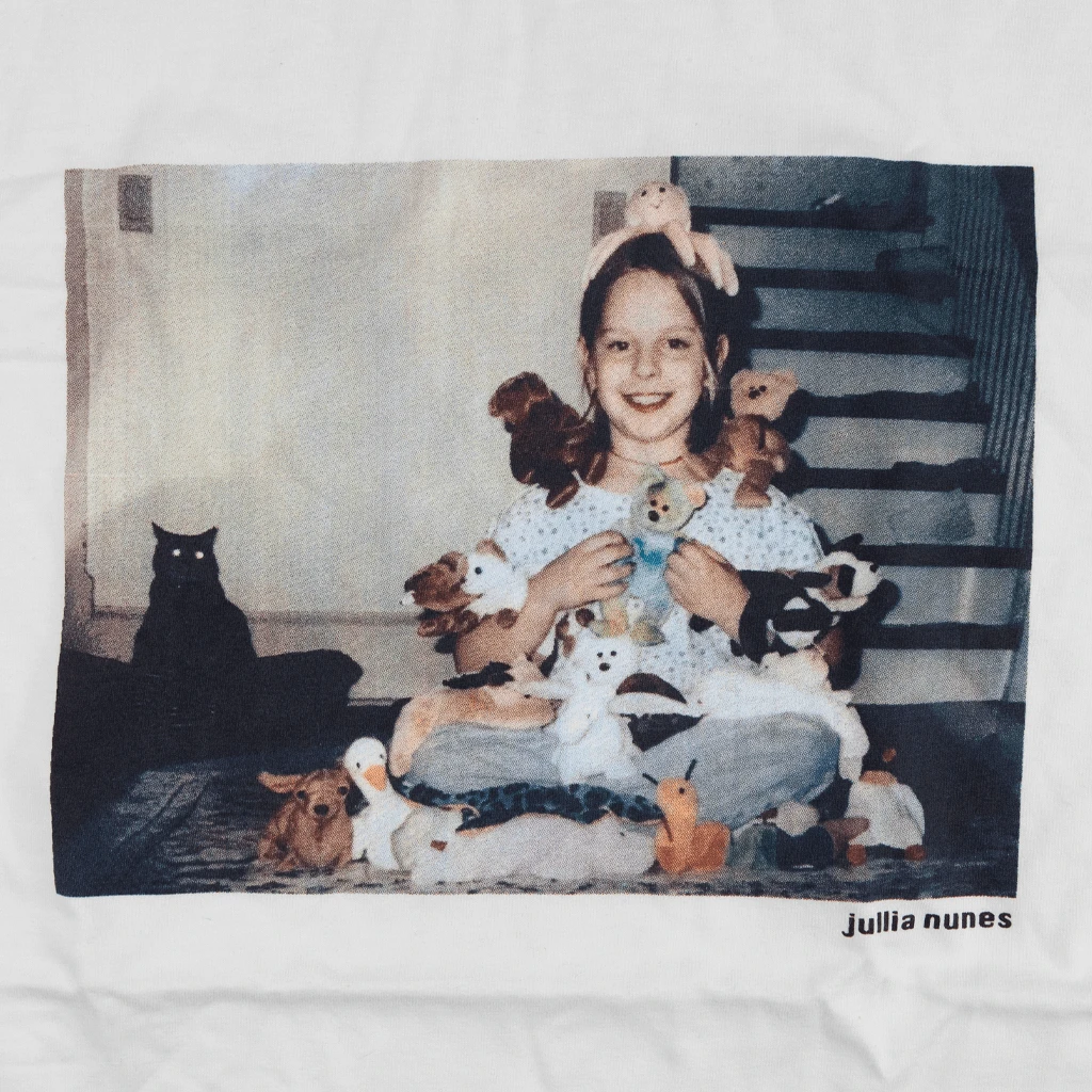 Julia Nunes New Merch Photo White T-Shirt 2 Julia Nunes New Merch Photo White T-Shirt