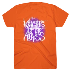 Knights Of The Abyss Purple Splatter Orange T-Shirt New Merch