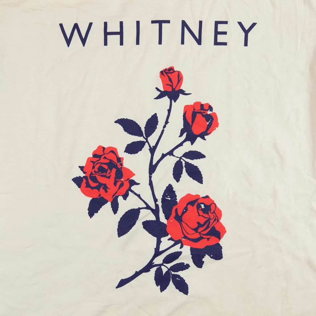 Whitney Red Rose Cream T-Shirt 2 Whitney Red Rose Cream T-Shirt