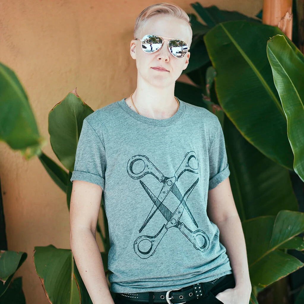 Autostraddle Basic Scissoring Grey Tri-Blend 2 Autostraddle Basic Scissoring Grey Tri-Blend