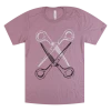 Autostraddle New Merch Basic Scissoring Pink Tee