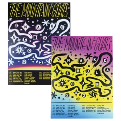 The Mountain Goats Snake Nebula Tour 2021 Poster New Merch