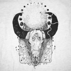 Buffalo Nichols New Merch Skull And Eyes Oatmeal T-Shirt