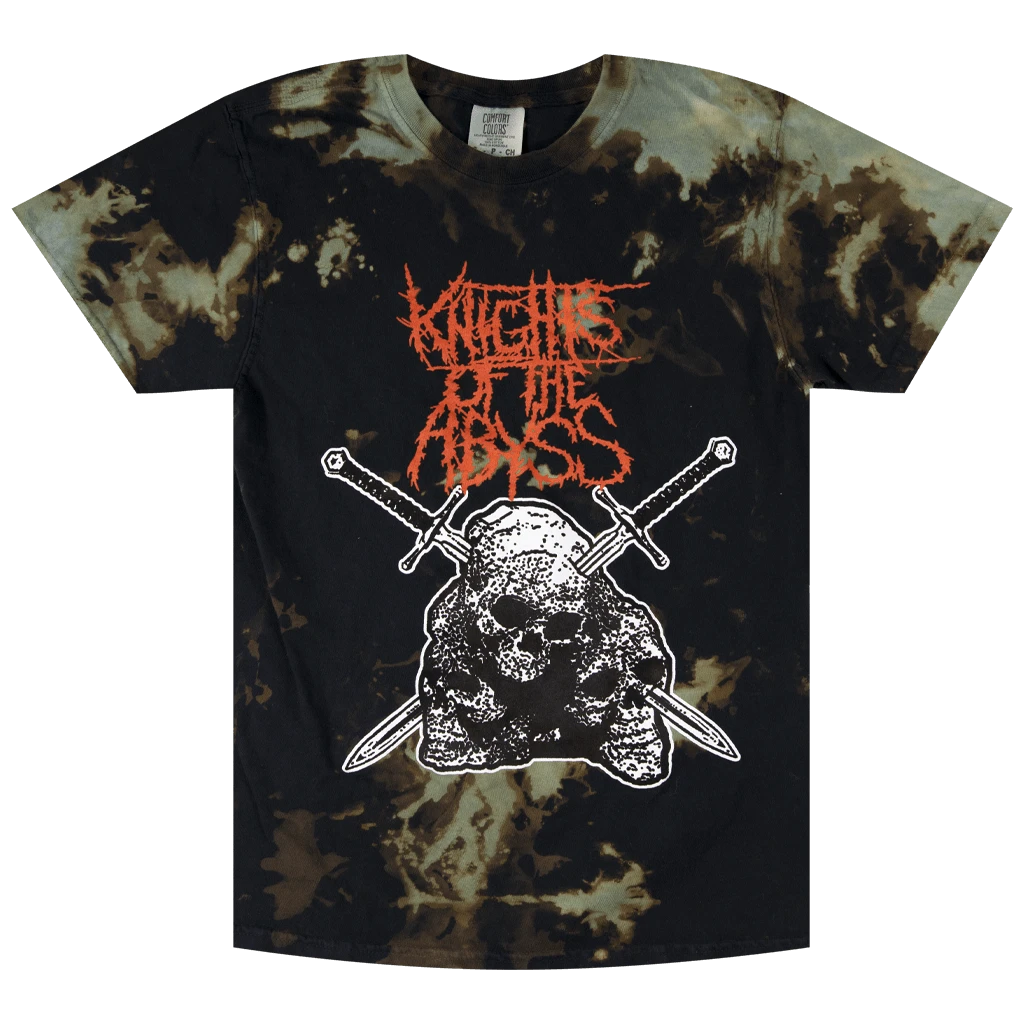 Knights Of The Abyss New Merch Skull Stab Tie-Dye T-Shirt 1 Knights Of The Abyss New Merch Skull Stab Tie-Dye T-Shirt