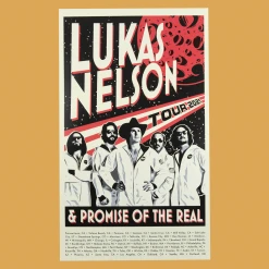 Lukas Nelson & Promise Of The Real Tour 2021 Moon Poster