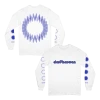 Deafheaven New Merch Waveform White Long Sleeve T-shirt