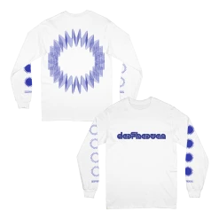Deafheaven New Merch Waveform White Long Sleeve T-shirt